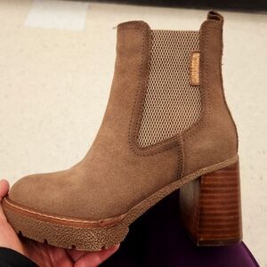Carmela Tan Suede Boots